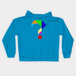 Halloween Tangram Question Mark Kids Hoodie